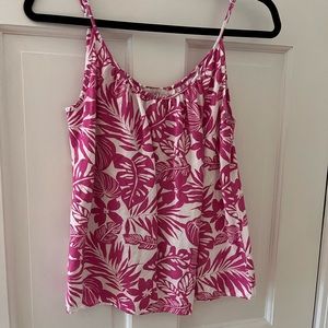 Loft tropical linen tank.